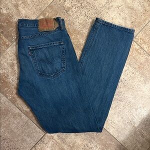 Levi’s 501 Classic Blue Denim Jeans 34x34